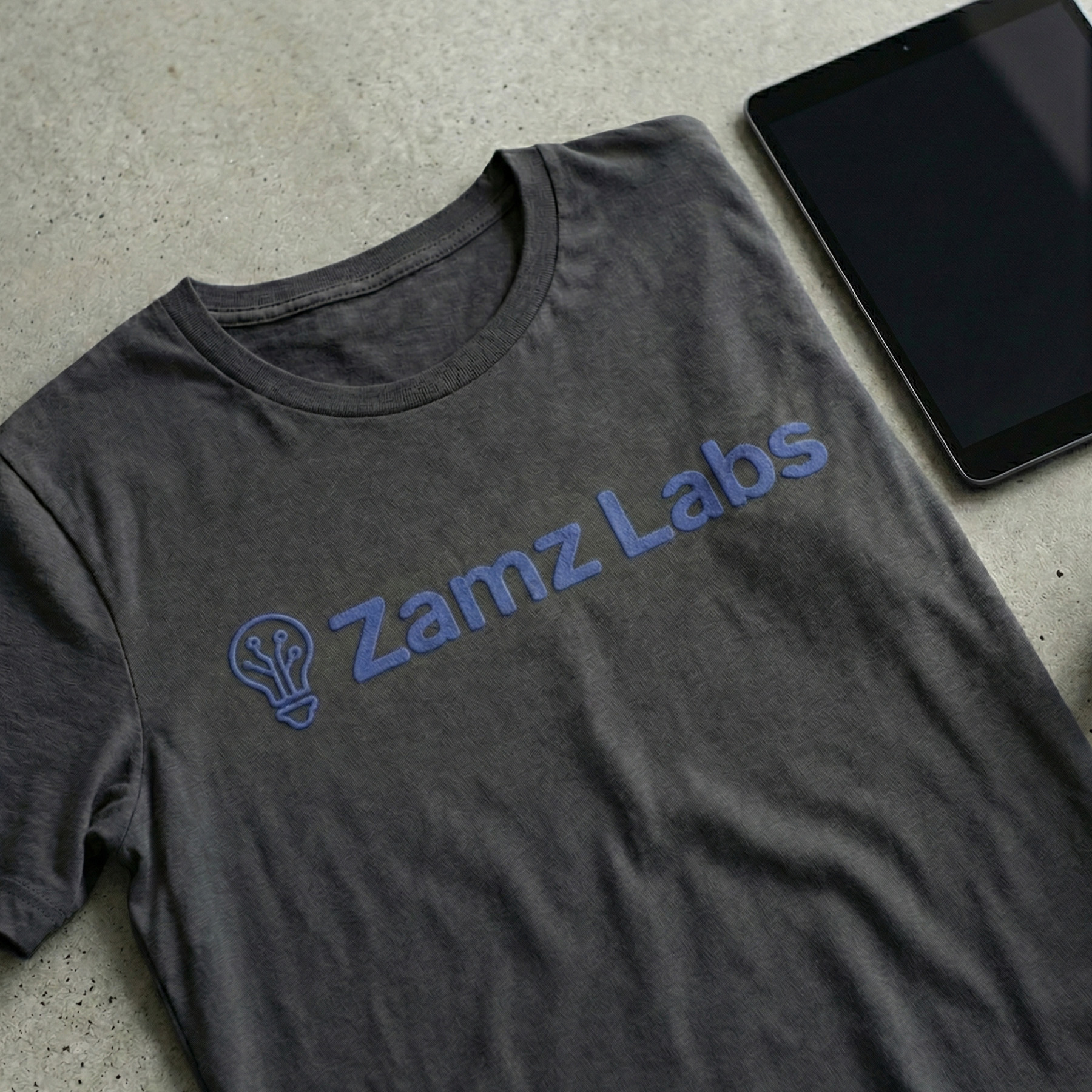 The Zamz Labs Founder Tee - Charcoal